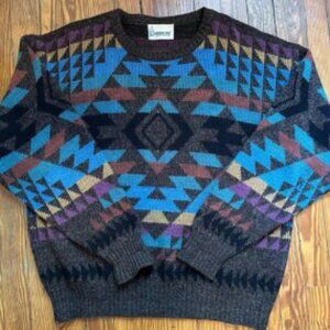 Vintage London Fog Aztec Print Sweater